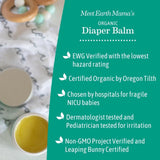 Earth Mama Organic Diaper Balm | Diaper Cream with Calendula | Calm Skin Baby Essentials for Diaper Bag |Multipurpose Baby Ointment, 2-Fluid Ounce