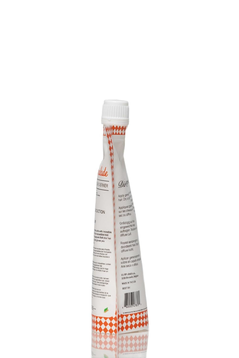 Ecoslay Orange Marmalade Curl Definer Gel - Long-Lasting Hold for Wavy, Curly, Coily, and Kinky Hair - Curl Styling Gel for Women