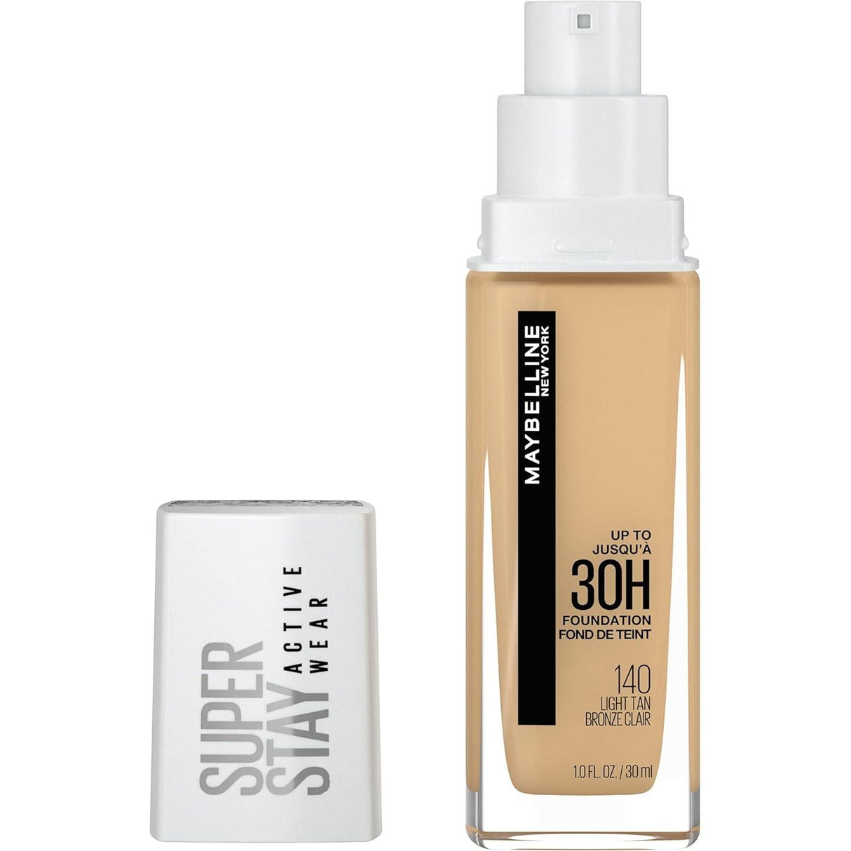 Maybelline Super Stay Full Coverage Liquid Foundation Active Wear Makeup, up to 30Hr Wear, Transfer, Sweat & Water Resistant, Matte Finish, Light Beige, 1 Count - Supply Center USA