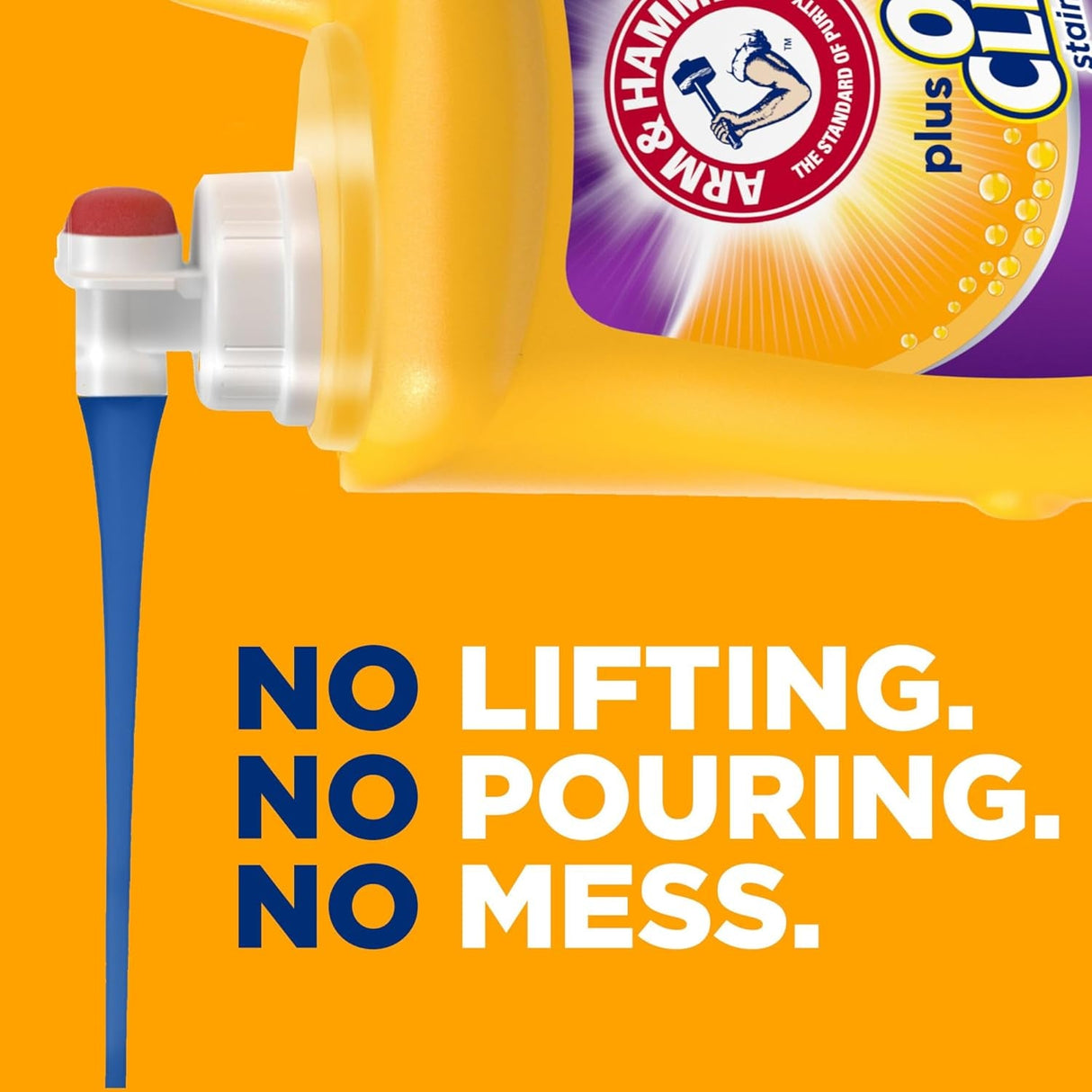Arm & Hammer plus Oxiclean Odor Blasters Fresh Burst, 128 Loads Liquid Laundry Detergent, 166.5 Fl Oz