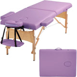 Bestmassage Massage Table Portable Massage Bed Lash Bed 28 in Wide Spa Bed Hight Adjustable 2 Fold Spa Bed Facial Cradle Salon Bed with Non-Woven Bag for Spa Footmassage Facial Carespa Tattoo