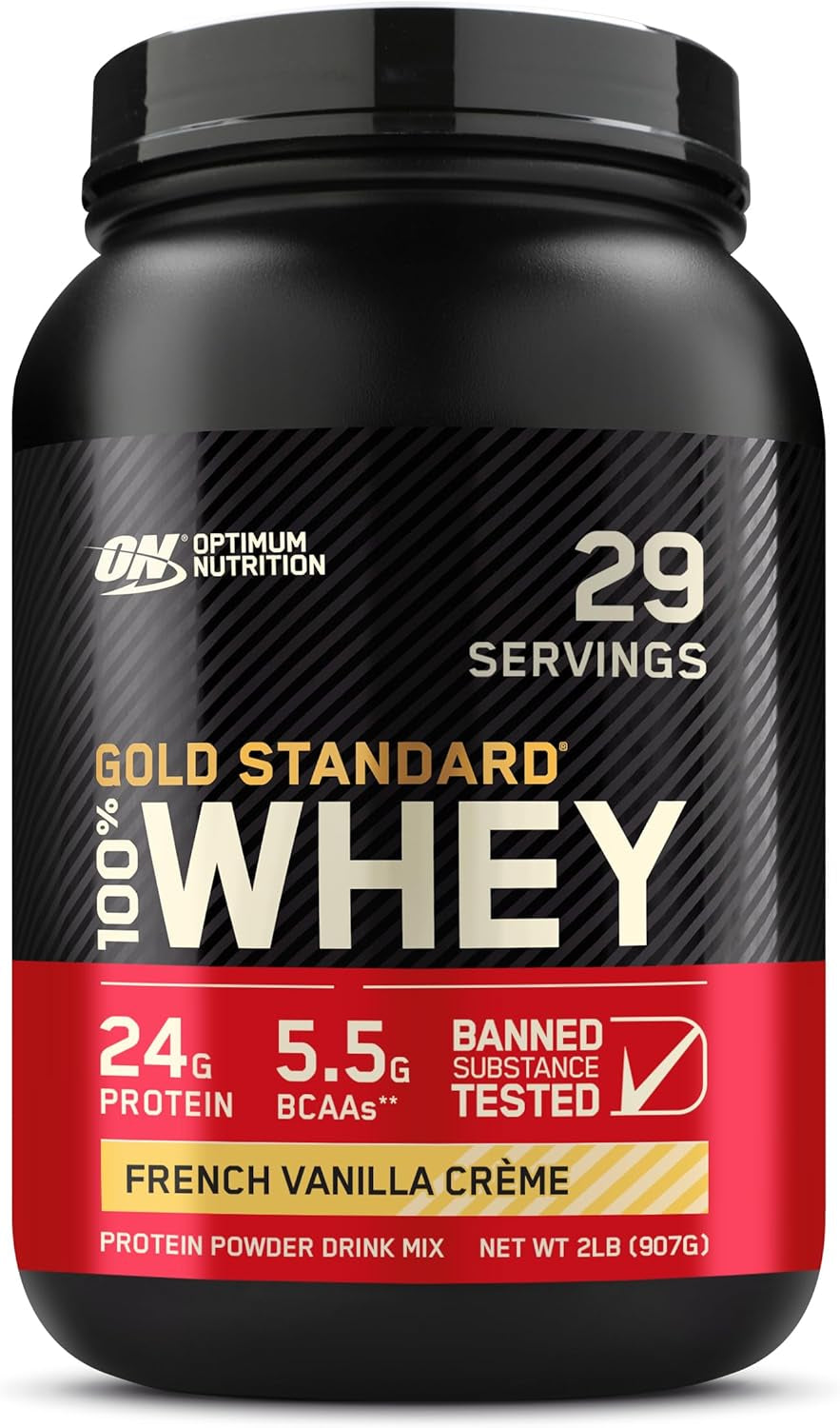 Optimum Nutrition Gold Standard 100% Whey Protein Powder, Double Rich Chocolate, 2 Pound (Packaging May Vary)