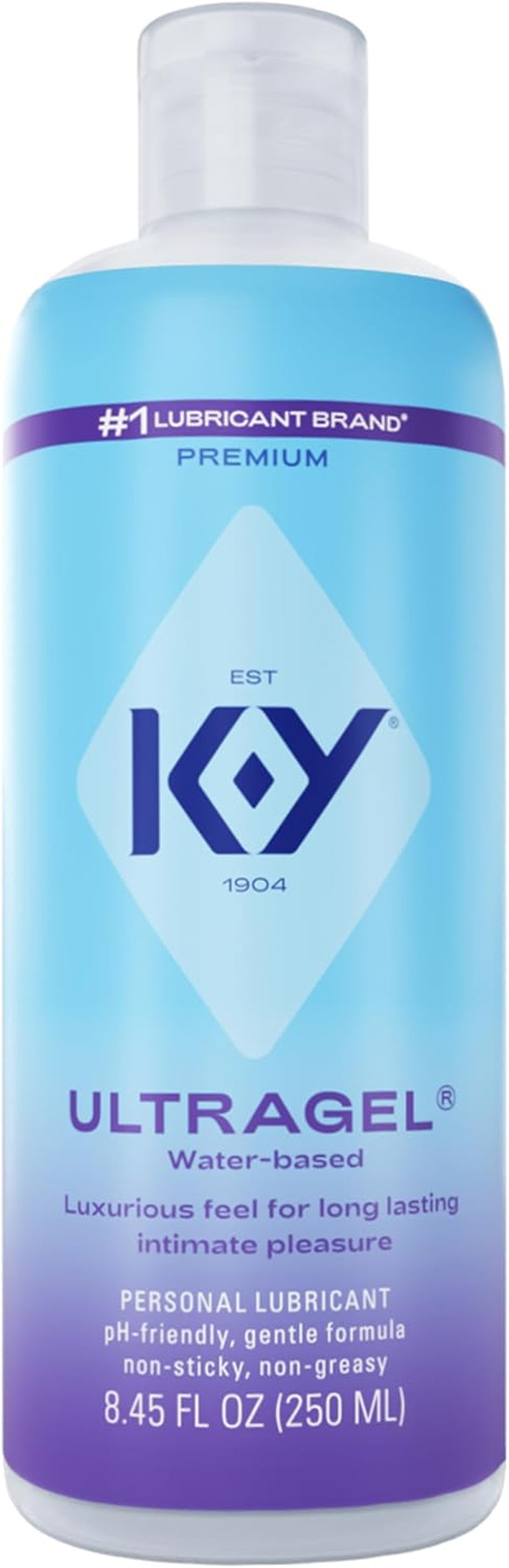 K-Y Ultragel Water Based Personal Lubricant, Ph Balanced Lube, Paraben Free, Non-Sticky, Non-Staining, 4.5 Fl Oz