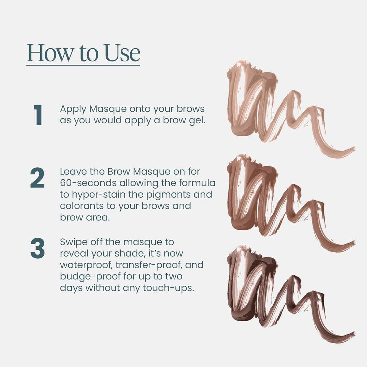 Wonderskin Eyebrow Tint - Wonder Blading Brow Stain & Go Masque, Long Lasting Brow Tint, Transfer Proof and Smudge Proof Eyebrow Stain (Brunette)