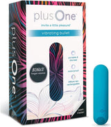Plusone Bullet Vibrator for Women, Mini Vibrator Made of Body-Safe Silicone, Fully Waterproof, USB Rechargeable, Personal Massager with 10 Vibration Settings, Purple
