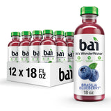 Bai Antioxidant Infused Water Beverage, Zambia Bing Cherry, with Vitamin C and No Artificial Sweeteners, 18 Fluid Ounce Bottle, 12 Pack