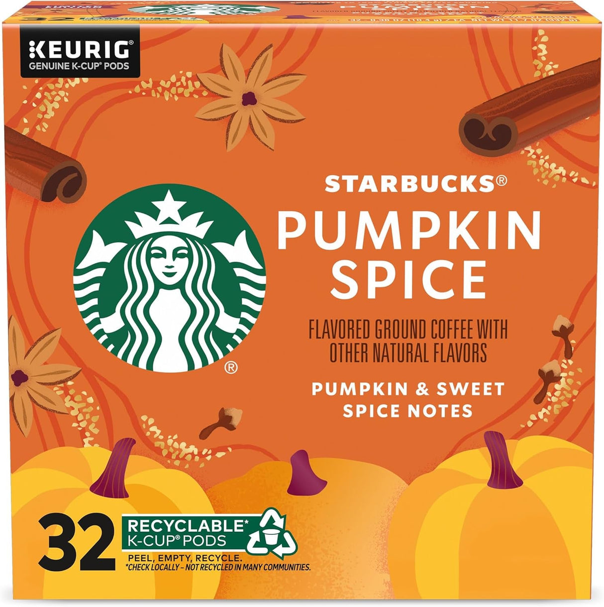 Starbucks K-Cup Coffee Pods, Starbucks Blonde Roast Coffee, Veranda Blend for Keurig Brewers, 100% Arabica, 6 Boxes (60 Pods Total)