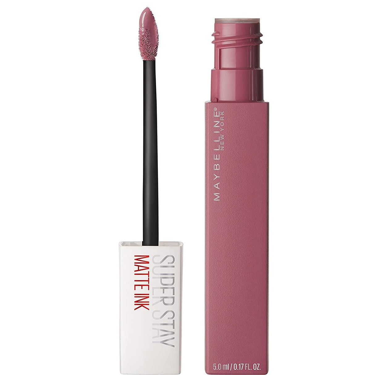 Maybelline Super Stay Matte Ink Liquid Lipstick Makeup, Long Lasting High Impact Color, up to 16H Wear, Lover, Mauve Neutral, 1 Count - Supply Center USA