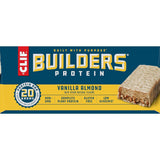 CLIF Builders - Vanilla Almond Flavor - Plant Based Protein Bars - Gluten Free - Non-Gmo - Low Glycemic - 20G Protein - 2.4 Oz. (12 Count)
