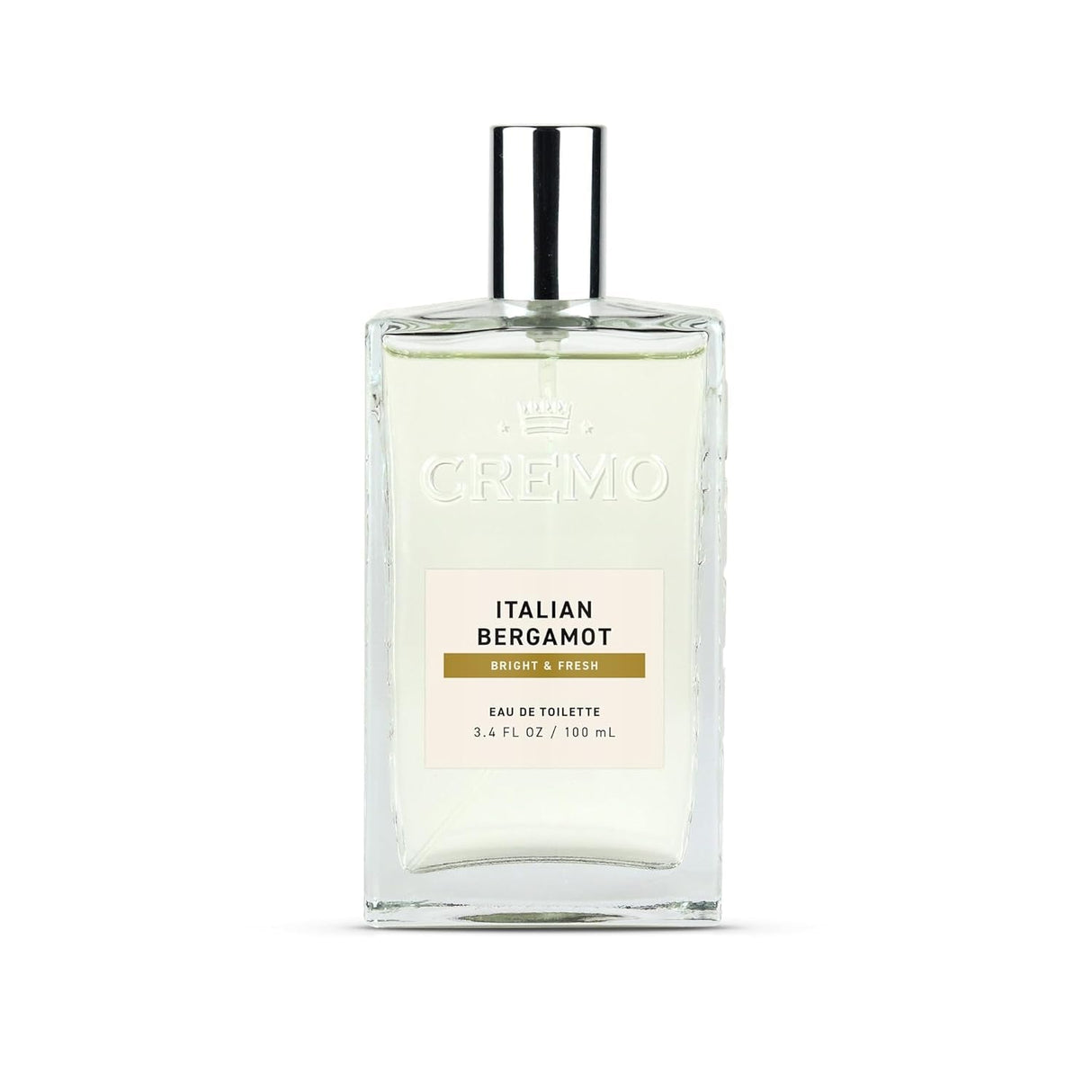 Cremo Italian Bergamot Cologne Spray, a Combination of Italian Bergamot, Neroli Blossom, and Fresh Vetiver, 3.4 Fl Oz