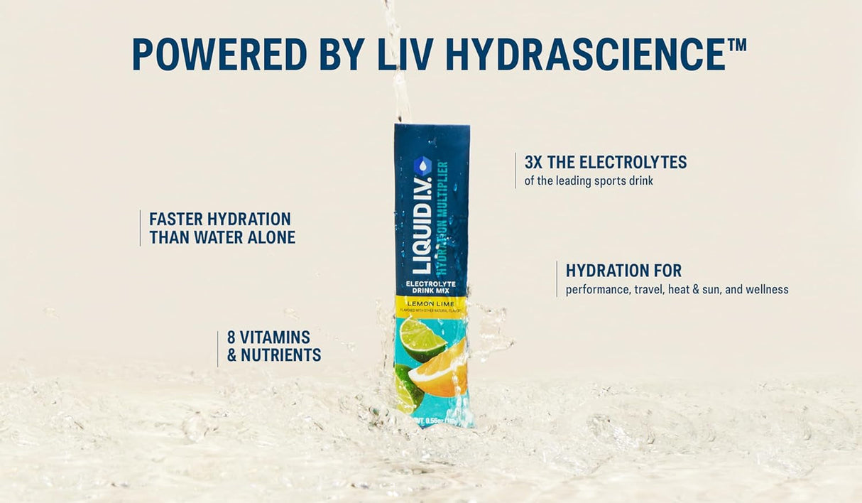 Liquid I.V.® Hydration Multiplier - Seaberry | Electrolyte Powder Drink Mix | 3 Pack (48 Servings)