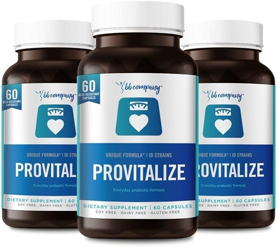BB Company Provitalize | Probiotics for Women Digestive Health, Menopause, Joint Support | Sexy Midsection Curves, Bloat | Turmeric Curcumin Moringa | Packaging Vary | 60 Ct