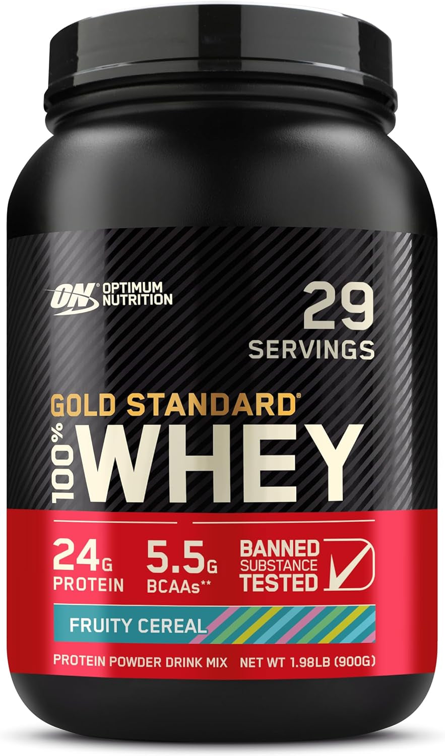 Optimum Nutrition Gold Standard 100% Whey Protein Powder, Double Rich Chocolate, 2 Pound (Packaging May Vary)