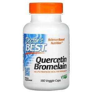 Doctor's Best, Quercetin Bromelain, 180 Veggie Caps - Supply Center USA