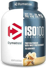 Dymatize ISO100 Hydrolyzed Protein Powder, 100% Whey Isolate, 25G of Protein, 5.5G Bcaas, Gluten Free, Fast Absorbing, Easy Digesting, Gourmet Vanilla, 20 Servings