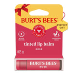 Burt’S Bees Tinted Lip Balm Rose; 8 Hour Moisture; Provides a Hint of Color; Nourishing Shea Butter; 100% Natural Origin; 1 Tube; 0.15 Oz. (Package May Vary)