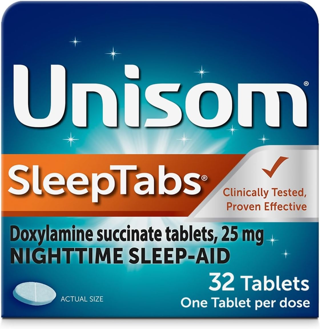 Unisom Sleeptabs, Nighttime Sleep-Aid, Doxylamine Succinate, 80 Tablets