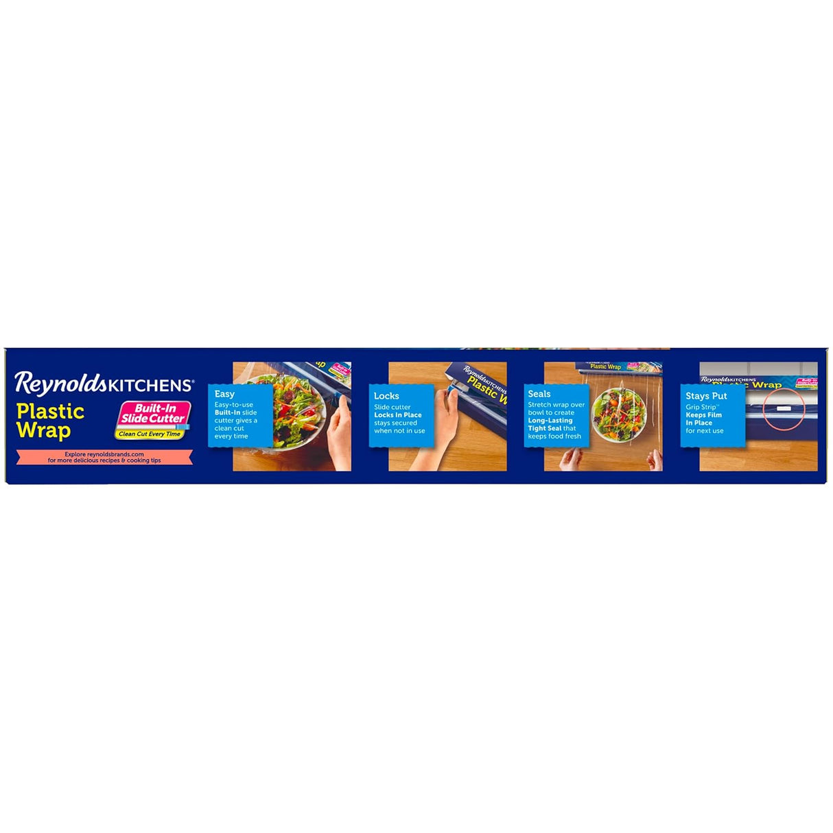 Reynolds Kitchens Quick Cut Plastic Wrap, 225 Square Feet