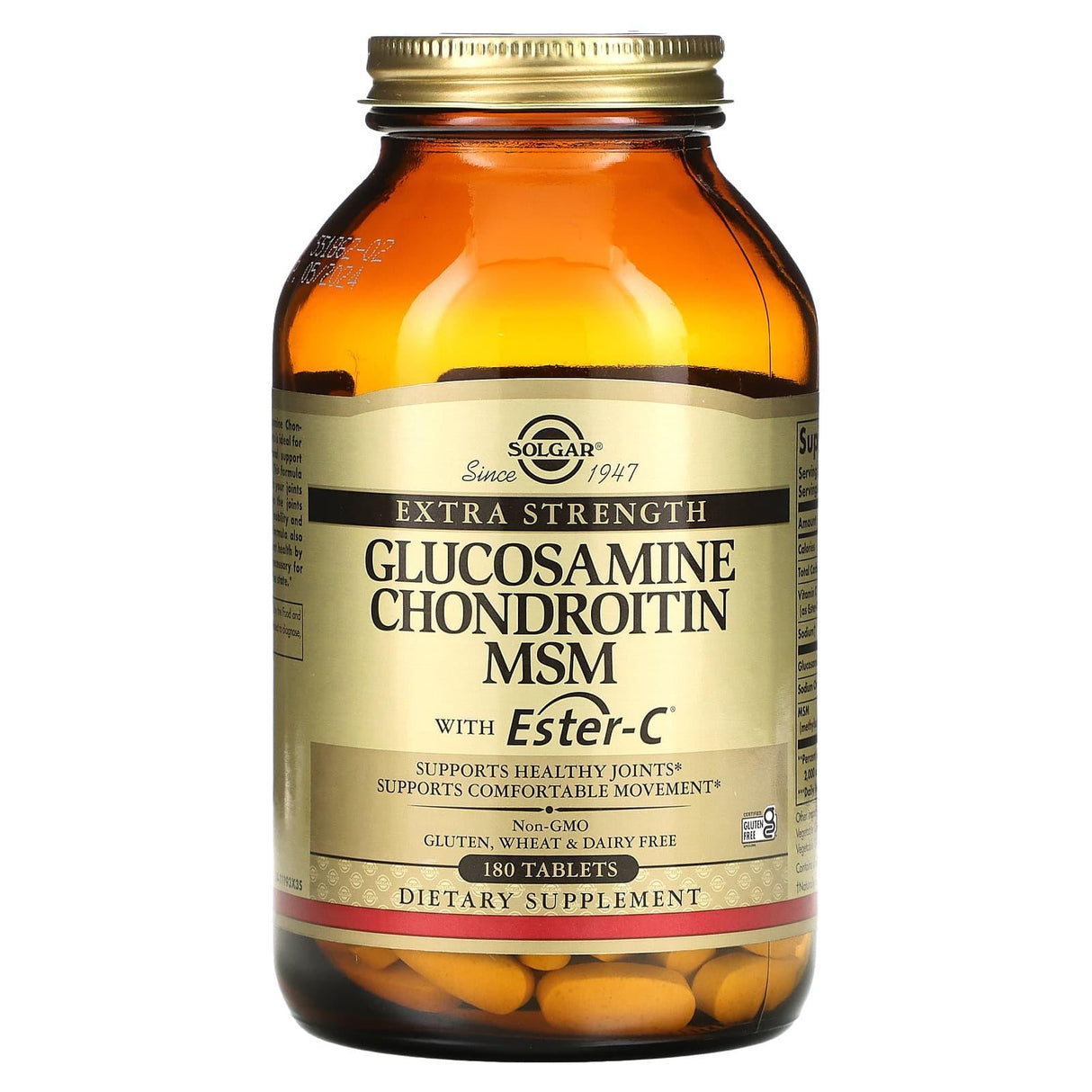 Solgar, Glucosamine Chondroitin MSM with Ester-C, 180 Tablets - Supply Center USA