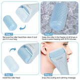 LATME Ice Roller for Face Eyes,Womens Gifts,Face Massager Roller Puffiness Migraine Pain Relief and Minor Injury (Smoggy Blue)