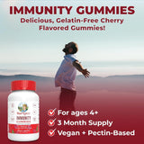 Mary Ruth'S 5-1 Immunity Gummies with Elderberry for Kids & Adults | Cherry | Pectin Based | Vegan | 90 Count - Supply Center USA