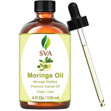 SVA Bhringraj Premium Carrier Oil 4Oz (118Ml) with Dropper for Hair Oiling, Scalp Massage & Skin Care