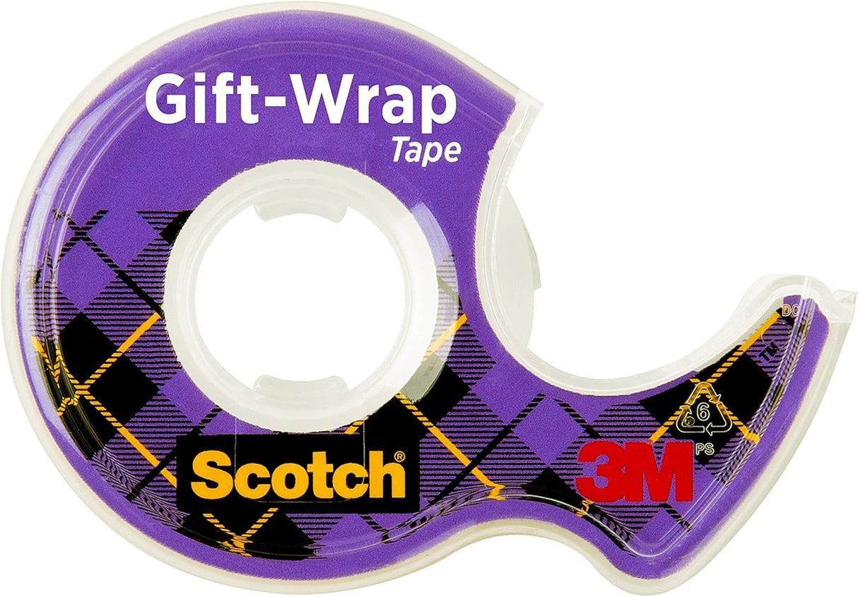 Scotch Gift-Wrap Tape, 2 Rolls, the Go-To Tape for Holiday Gift Wrapping, 3/4 X 600 Inches, Dispensered (15DM-2)