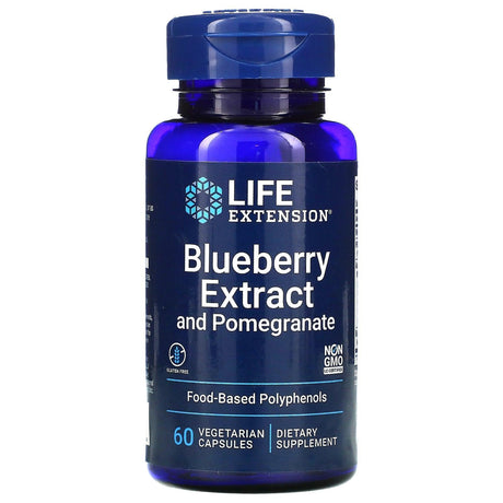 Life Extension, Blueberry Extract and Pomegranate, 60 Vegetarian Capsules - Supply Center USA