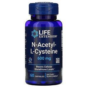 Life Extension, N-Acetyl-L-Cysteine, 600 mg, 60 Capsules - Supply Center USA