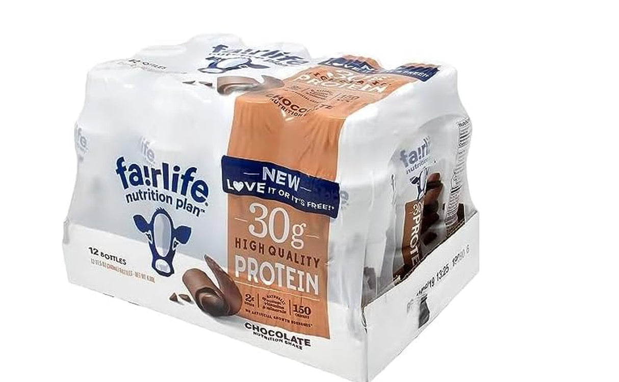 Nutrition Plan High Protein Chocolate 30G Shake,Gelatin Free,11.5Fl.Oz,(12 Pack) - PACK of 1