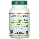 California Gold Nutrition, Organic Spirulina, USDA Organic, 500 mg, 240 Tablets - Supply Center USA