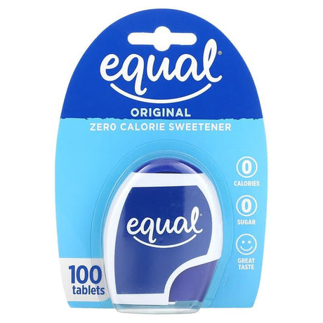 Equal, Zero Calorie Sweetener, Original, 100 Tablets - Supply Center USA