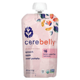 Cerebelly, Organic Baby Puree, Spinach, Apple, Sweet Potato, 6 Pouches, 4 oz (113 g) Each - Supply Center USA