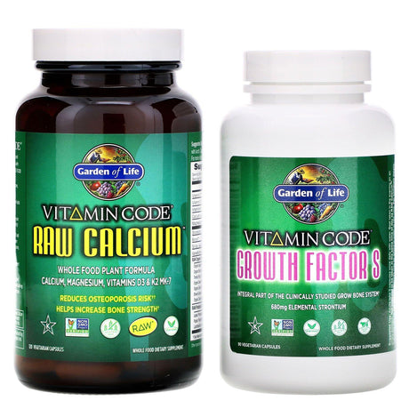 Garden of Life, Vitamin Code, Grow Bone System, 2 Part Program - Supply Center USA