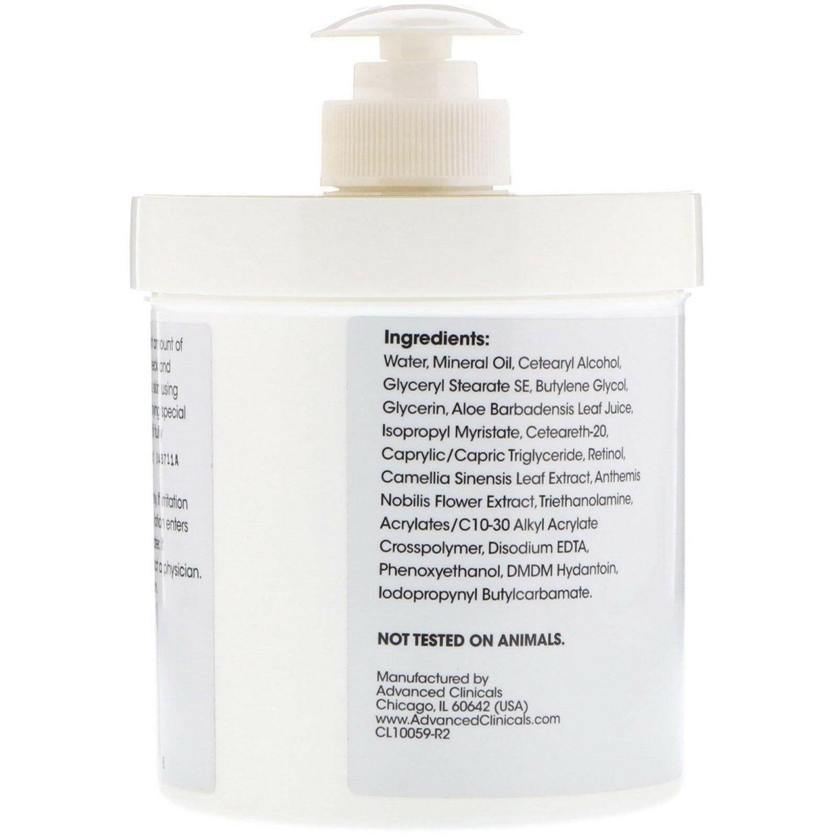 Advanced Clinicals, Retinol, Advanced Firming Cream, 16 oz (454 g) - Supply Center USA