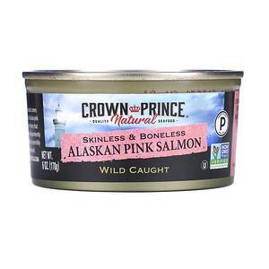 Crown Prince Natural, Alaskan Pink Salmon, Skinless & Boneless, 6 oz (170 g) - Supply Center USA