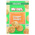 Mi-Del Cookies, Organic Ginger Snaps, 8 oz (227 g) - Supply Center USA