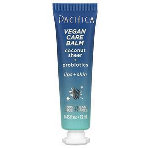 Pacifica, Vegan Care Balm, Coconut Sheer + Probiotics, Lips + Skin, 0.43 fl oz (13 ml) - Supply Center USA