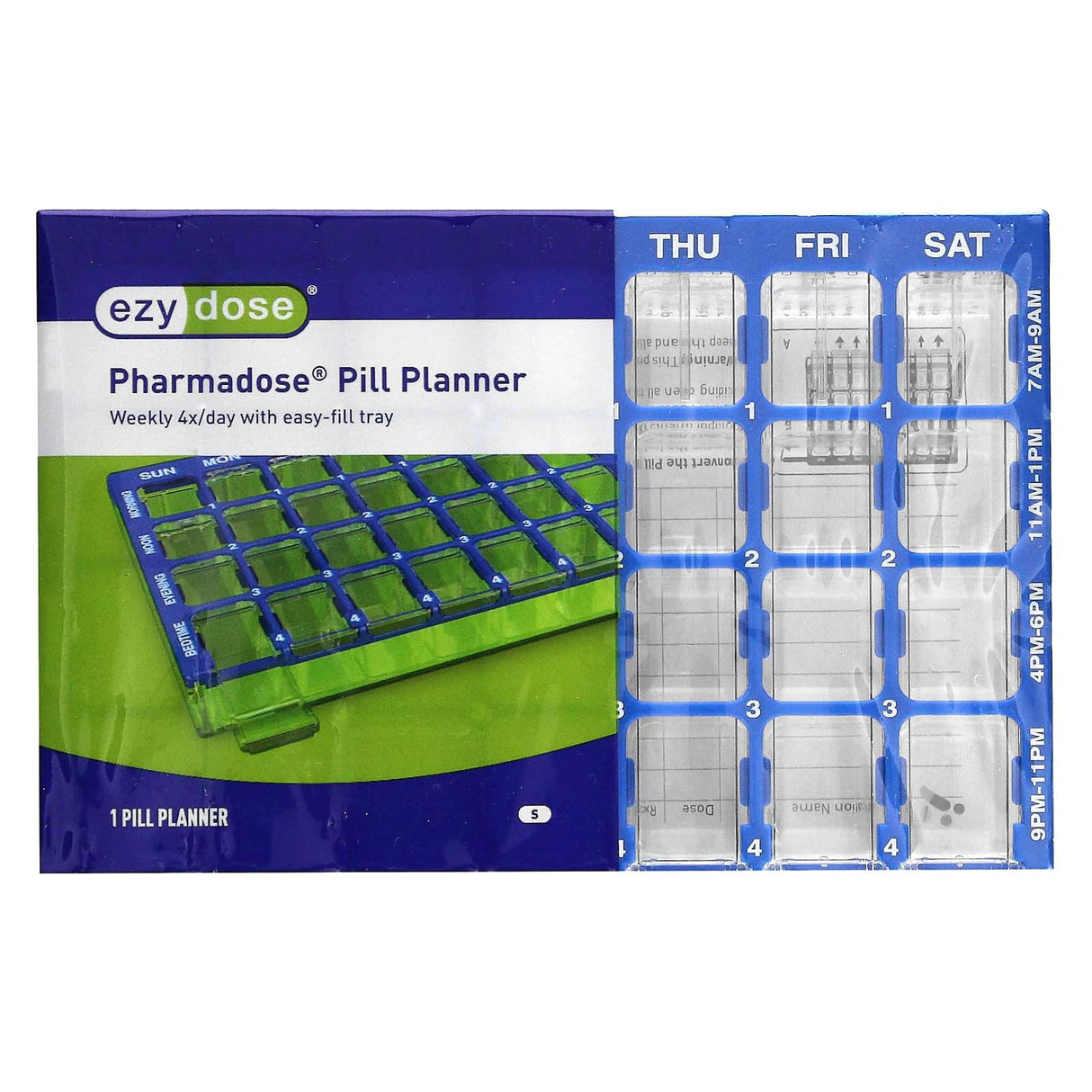 Ezy Dose, Pharmadose Pill Planner, Small, 1 Count - Supply Center USA