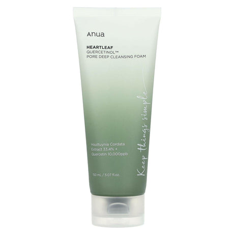 Anua, Heartleaf Quercetinol, Pore Deep Cleansing Foam , 5.07 fl oz (150 ml) - Supply Center USA