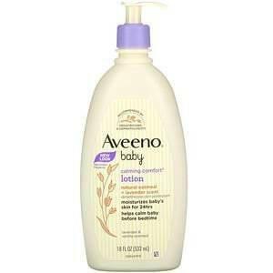 Aveeno, Baby, Calming Comfort Lotion, Lavender & Vanilla, 18 fl oz (532 ml) - Supply Center USA