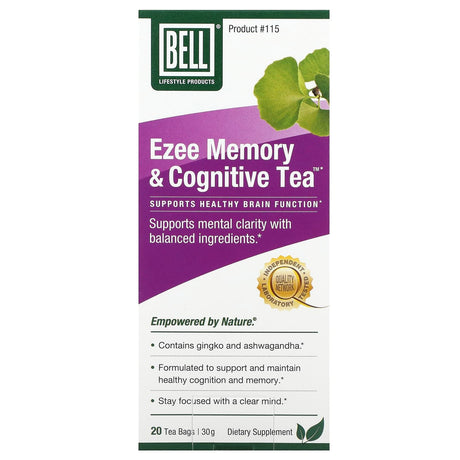 Bell Lifestyle, Ezee Memory & Cognitive Tea, 20 Tea Bags (30 g) - Supply Center USA