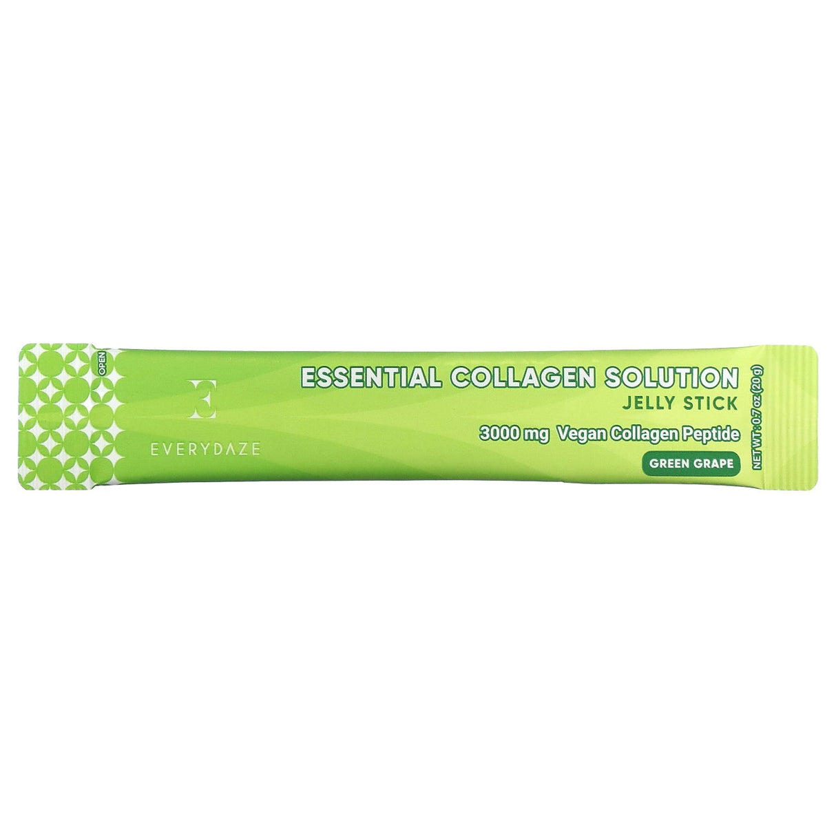 Everydaze, Essential Collagen Solution Jelly Stick, Pomegranate, 3,000 mg, 10 Sticks, 0.7 oz (20 g) Each - Supply Center USA