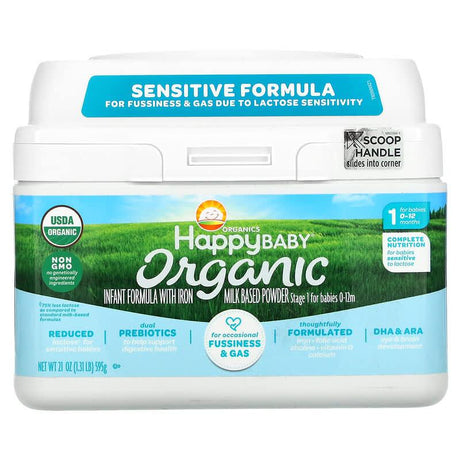 Happy Baby Organics, Organic Infant Formula, Stage 1 Sensitive - Supply Center USA