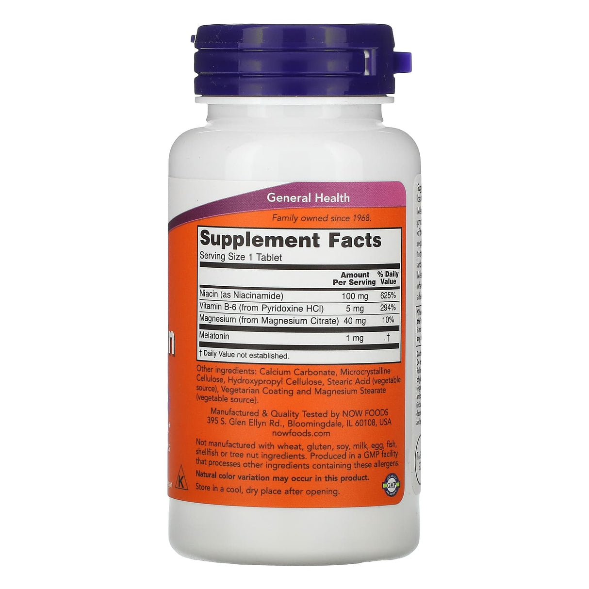 NOW Foods, Melatonin, 1 mg, 100 Tablets - Supply Center USA