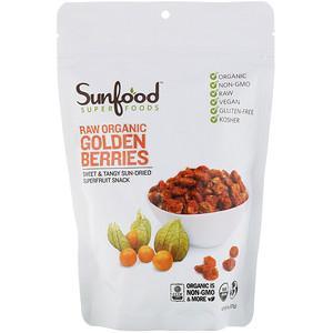 Sunfood, Raw Organic Golden Berries, 8 oz (227 g) - HealthCentralUSA