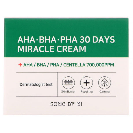 Some By Mi, AHA. BHA. PHA 30 Days Miracle Cream, 60 g - Supply Center USA