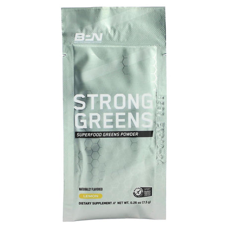 Bare Performance Nutrition, Strong Greens, Lemon, 20 packets, 0.26 oz (7.5 g) Each - Supply Center USA