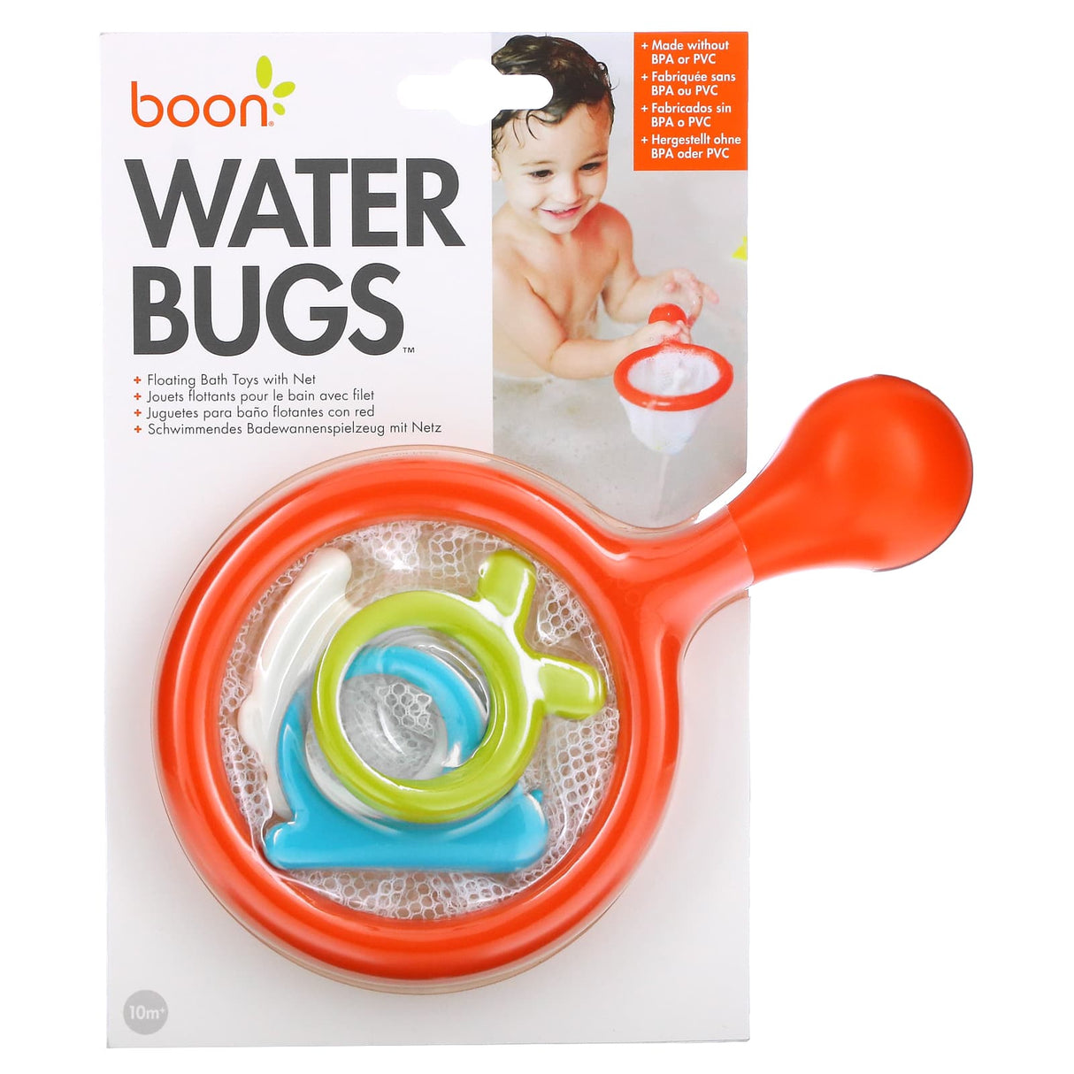 Boon, Water Bugs, Floating Bath Toys with Net, 10+ Months