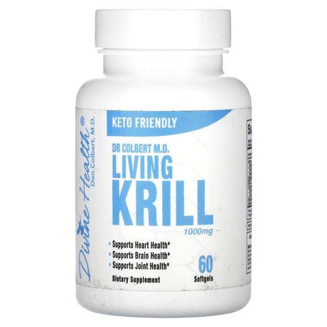 Divine Health, Dr. Colbert M.D. Living Krill, 1,000 mg , 60 Softgels (500 mg per Softgel) - Supply Center USA